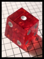 Dice : Dice - 6D - Crooked Dice - Red with White Pips Smaller Version - Ebay July 2010